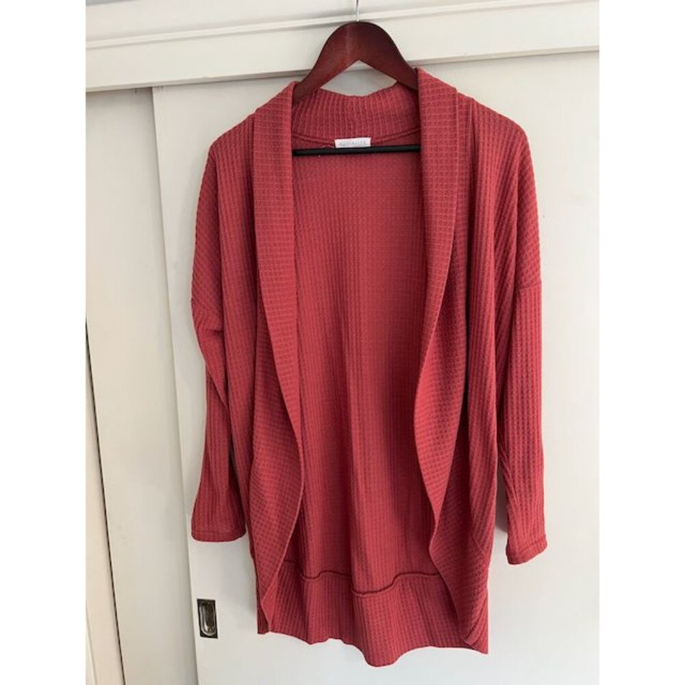 Socialite Waffle Open Cardigan